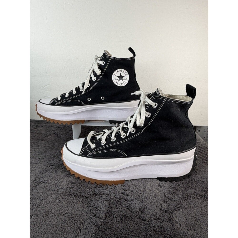 Converse Run Star Hike Platform Hi Unisex Men 11 Women 12.5 Black 166800C